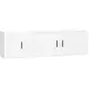 Image de Ensemble De Meubles Tv 2 Pcs Blanc Bois D'ingénierie Vidaxl