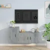 Image de Ensemble De Meubles Tv 2 Pcs Gris Béton Bois D'ingénierie Vidaxl
