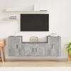 Image de Ensemble De Meubles Tv 3 Pcs Gris Béton Bois D'ingénierie Vidaxl