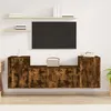 Image de Ensemble De Meubles Tv 3 Pcs Chêne Fumé Bois D'ingénierie Vidaxl