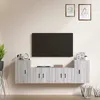 Image de Ensemble De Meubles Tv 4 Pcs Sonoma Gris Bois D'ingénierie Vidaxl