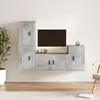 Image de Ensemble De Meubles Tv 4 Pcs Gris Béton Bois D'ingénierie Vidaxl