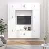Image de Ensemble De Meubles Tv 8 Pcs Blanc Bois D'ingénierie Vidaxl
