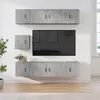 Image de Ensemble De Meubles Tv 7 Pcs Gris Béton Bois D'ingénierie Vidaxl
