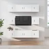 Image de Ensemble De Meubles Tv 8 Pcs Blanc Bois D'ingénierie Vidaxl