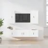 Image de Ensemble De Meubles Tv 5 Pcs Blanc Bois D'ingénierie Vidaxl