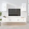 Image de Ensemble De Meubles Tv 6 Pcs Blanc Bois D'ingénierie Vidaxl