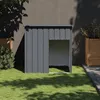 Image de vidaXL Niche pour Chien avec Toit Abri pour Chien Cage pour Animaux de Compagnie Maison d’Extérieur Patio Anthracite 172355