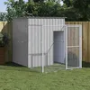Image de vidaXL Niche pour chien avec cour gris clair 165x251x181 cm cage pour chien abri pour chien maison pour animaux 172366