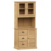 Image de Buffet Haut Vigo 78x40x175 Cm Bois Massif De Pin Vidaxl
