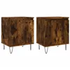 Image de Tables De Chevet 2 Pcs Chêne Fumé 40x30x50 Cm Bois D'ingénierie Vidaxl