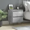 Image de Table De Chevet Gris Béton 40x35x50 Cm Bois D’ingénierie Vidaxl