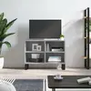 Image de Meuble Tv Sonoma Gris 69,5 X 30 X 50 Cm Bois D'ingénierie Vidaxl