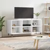 Image de Meuble Tv Blanc 103,5x30x50 Cm Bois D'ingénierie Vidaxl