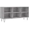 Image de Meuble Tv Sonoma Gris 103,5x30x50 Cm Bois D'ingénierie Vidaxl