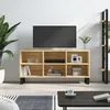 Image de vidaXL Meuble TV chêne sonoma 1035x30x50 cm bois dingénierie 826999
