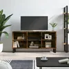 Image de Meuble Tv Chêne Fumé 103,5x30x50 Cm Bois D'ingénierie Vidaxl