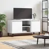 Image de vidaXL Meuble TV blanc 104x35x50 cm bois dingénierie 827020