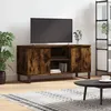 Image de Meuble Tv Chêne Fumé 104x35x50 Cm Bois D'ingénierie Vidaxl