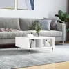 Image de Table Basse Blanc 60x60x30 Cm Bois D'ingénierie Vidaxl