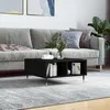 Image de vidaXL Table basse noir 60x60x30 cm bois dingénierie 827029