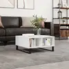 Image de Table Basse Blanc 60x60x30 Cm Bois D'ingénierie Vidaxl