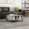 Image de Table Basse Sonoma Gris 60x60x30 Cm Bois D'ingénierie Vidaxl