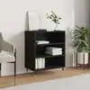 Image de Buffet Noir 57x35x70 Cm Bois D’ingénierie Vidaxl