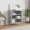 Image de Buffet Gris Béton 57x35x70 Cm Bois D'ingénierie Vidaxl