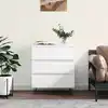 Image de Buffet Blanc 60x35x70 Cm Bois D'ingénierie Vidaxl