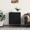 Image de vidaXL Buffet Noir 60x35x70 cm Bois dingénierie 827181