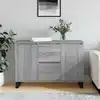Image de Buffet Sonoma Gris 101,5x35x70 Cm Bois D'ingénierie Vidaxl