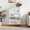 Image de Buffet Haut Blanc 57x35x90 Cm Bois D'ingénierie Vidaxl