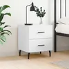 Image de Table De Chevet Blanc 40x35x47,5 Cm Bois D’ingénierie Vidaxl
