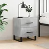 Image de Table De Chevet Gris Béton 40x35x47,5 Cm Bois D’ingénierie Vidaxl
