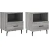 Image de Tables De Chevet 2 Pcs Sonoma Gris 40x35x47,5 Cm Vidaxl