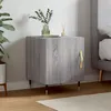 Image de Table De Chevet Sonoma Gris 40x40x50 Cm Bois D'ingénierie Vidaxl