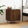 Image de Table De Chevet Chêne Marron 40x40x50 Cm Bois D’ingénierie Vidaxl