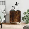 Image de Table De Chevet Chêne Fumé 40x40x50 Cm Bois D'ingénierie Vidaxl