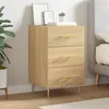 Image de Table De Chevet Chêne Sonoma 40x40x66 Cm Bois D'ingénierie Vidaxl