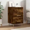 Image de Table De Chevet Chêne Fumé 40x40x66 Cm Bois D'ingénierie Vidaxl