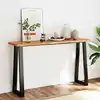 Image de Table Console À Live Edge 140x40x80 Cm Bois D'acacia Solide Vidaxl