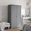 Image de Garde-robe Bodo Gris 99x53,5x173 Cm Bois Massif De Pin Vidaxl