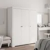 Image de Garde-robe Bodo Blanc 146x53,5x173 Cm Bois Massif De Pin Vidaxl