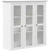 Image de Vidaxl armoire avec portes vitrées bodo blanc bois de pin massif