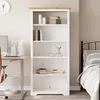 Image de vidaXL Bibliothèque BODO marron 80x38x180 cm bois pin massif 5 niveaux 355081