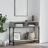 Image de Table Console Sonoma Gris 100x30,5x75 Cm Bois D'ingénierie Vidaxl