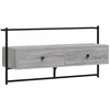 Image de Meuble Tv Mural Sonoma Gris 100,5x30x51 Cm Bois D'ingénierie Vidaxl
