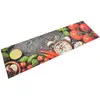 Image de Tapis De Cuisine Lavable Impression Légumes 45x150 Cm Velours Vidaxl