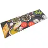 Image de Tapis De Cuisine Lavable Impression Vin Dîner 60x180 Cm Velours Vidaxl